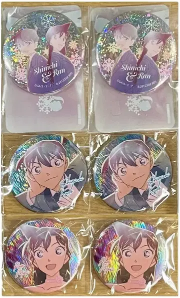 명탐정 코난 채광 반짝반짝 캔배지 컬렉션 신이치 란