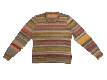 사토 섬유 긴팔 니트 웜 컬러 계열 사이즈 M 일본제