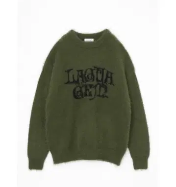 LAGUAGEM SWIRL LOGO SHAGGY 니트 러그아젬