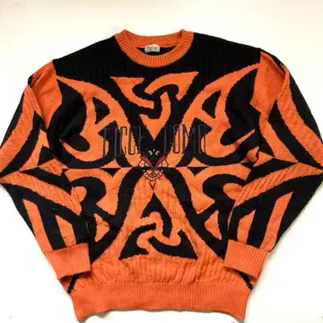 빈티지 피체 디자인 스웨터