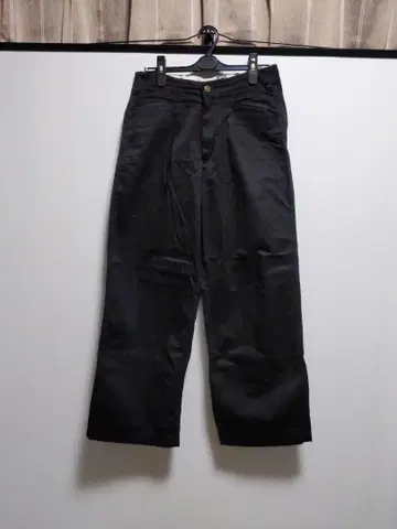 벤 데이비스 워크 팬츠 블랙 와이드 아메카지 스트릿