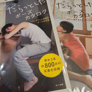 2권 세트 늘어뜨린 포즈 카탈로그 1&2 포즈집