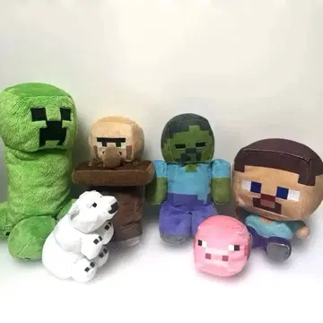 Minecraft 봉제 인형 6체 세트