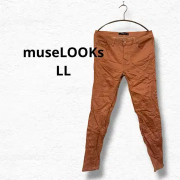 가격 인하 환영 museLOOKs [ LL ] 오렌지 베이지 스키니 팬츠