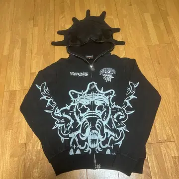 글로우갱 후드티 블랙