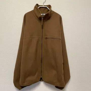 [유니클로 U] 브러쉬드 저지 블루종 사이즈 M 브라운