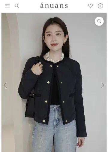 노카라 퀼팅 숏 다운