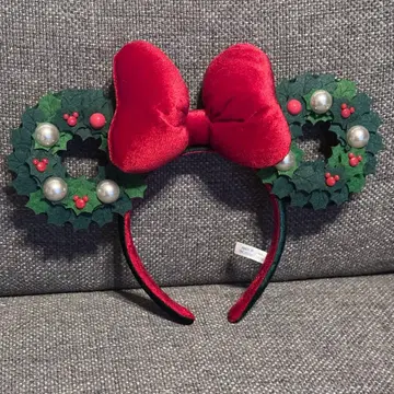 디즈니 머리띠 크리스마스 리스 2024