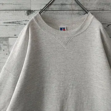 레어 사이즈 90s USA제 러셀 애슬레틱 무지 맨투맨 3L