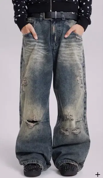 Jaded London 데미지 가공 데님