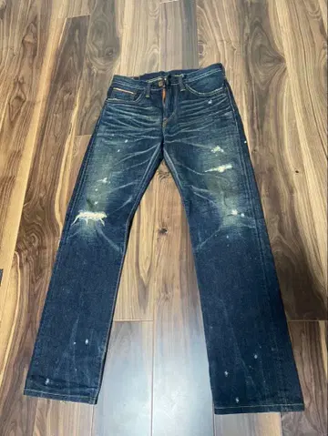 에드윈 505ZX 빨간색 셀비지 빈티지 모델 W28