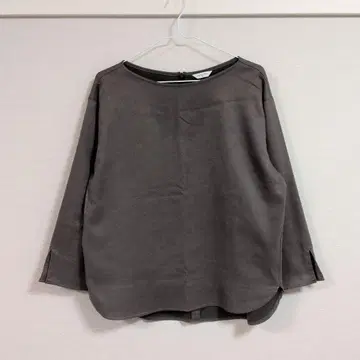 Maker's Shirt 카마쿠라 스웨이드 느낌 블라우스 그레이지 컬러