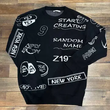 ZARA 자라 니트 스웨터 블랙 크루넥 사이즈 S (남성용)