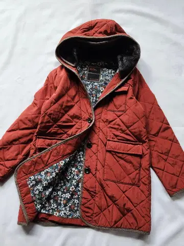 써니클라우드 빅 사이즈 LL 완숙 감색 퀼트 코트