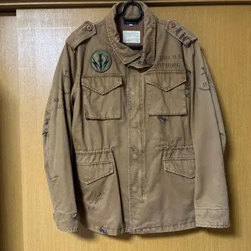 브라운 밀리터리 자켓