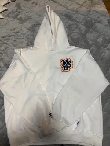 MSB 로고 화이트 후드티 L 사이즈