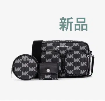 마이클코어스 미디엄 MK 시그니처 크로스바디 위드 테크 터치 새상품