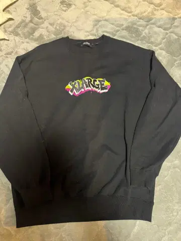 XLARGE 블랙 맨투맨 L 사이즈
