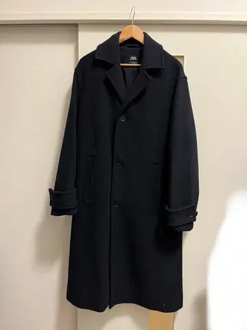 ZARA 네이비 체스터 코트 S-M