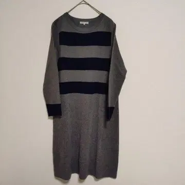 아틀리에 슈크스 니트 원피스 스트라이프 디자인 40