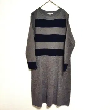 아틀리에 슈크스 니트 원피스 스트라이프 디자인 40