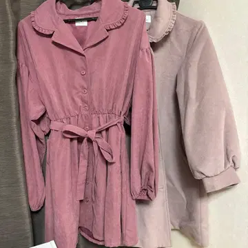 merry jenny 코트 원피스 핑크 미착용