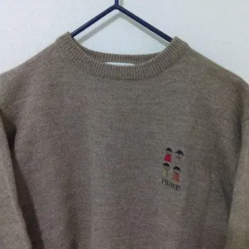 PICONE 긴팔 니트 자수 디자인 베이지 사이즈 38 여성용