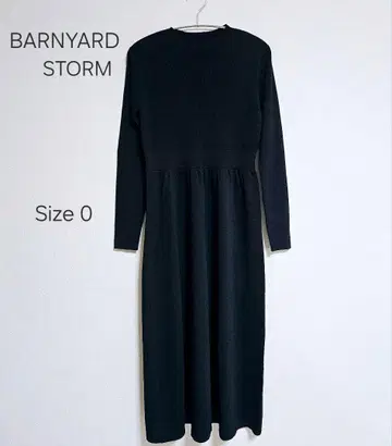 미사용 새상품 BARNYARD STORM 블랙 니트 원피스 심플