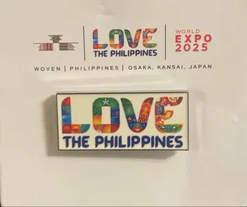 오사카 간사이 만박 필리핀관 핀 배지