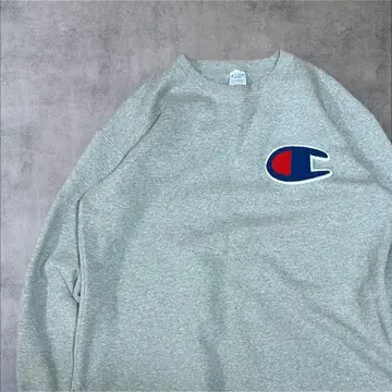 Champion 그레이 트레이닝복 맨투맨 빅로고