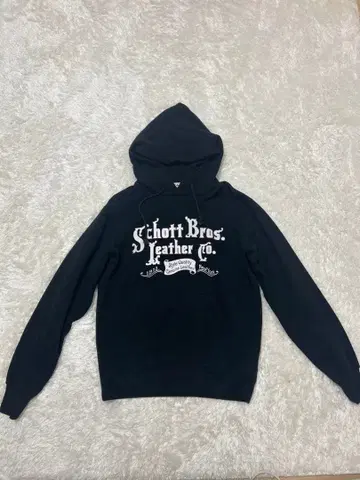 Schott 블랙 후드티 M 사이즈