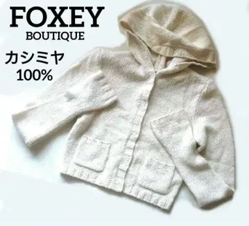 새상품급 캐시미어 100% FOXEY BOUTIQUE 폭시 후디 38