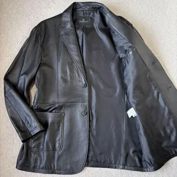 컨디션 최상 미엘 아방가르드 가죽 자켓 테일러드 4L 블랙