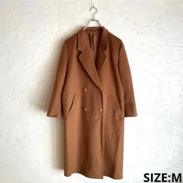 일본제 캐시미어 100% 울 롱 코트 M