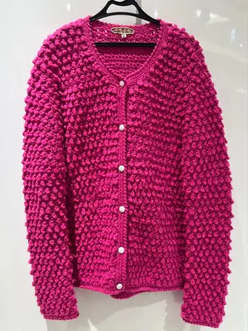 페페 fafa 팝콘 니트 가디건