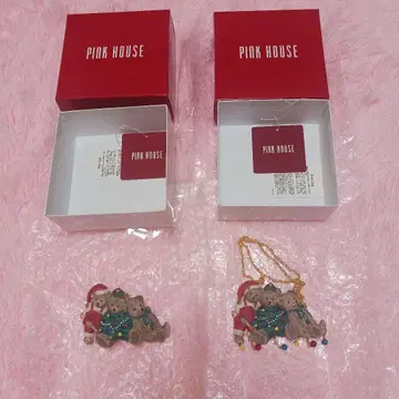 크리스마스 베어 모티브 머리핀 & 크리스마스 베어 2WAY 목걸이