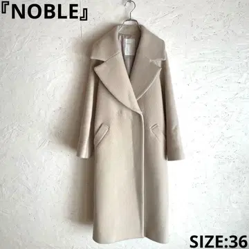 일본제 [ NOBLE ] 울 롱 체스터 코트 36