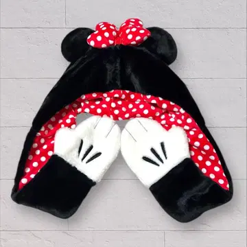 미니 마우스 팬캡 머플러 포함 캡