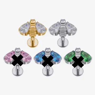 바디피어싱 16g 6mm 티타늄 귀걸이