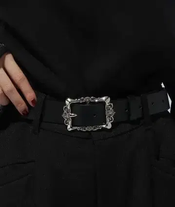 [ 미사용 ] HARE 빈티지 버클 벨트