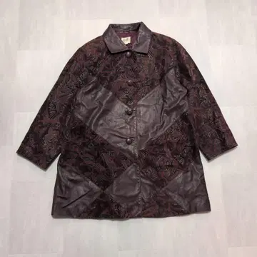 LEGNA by ANGEL LEATHER 가죽 코트 M 버튼