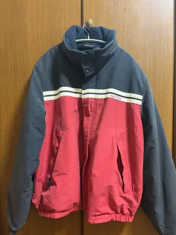 Nautica 나일론 자켓 빨간색/네이비