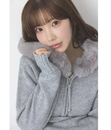 toccocloset 토코 클로젯 퍼 니트 후드티 그레이