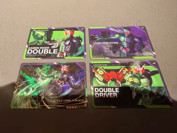 가면라이더 스크래치 카드다스 더블 W 4종 세트 카드 트레이딩 카드