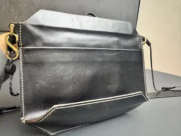 greenrooom 블랙 가죽 숄더백