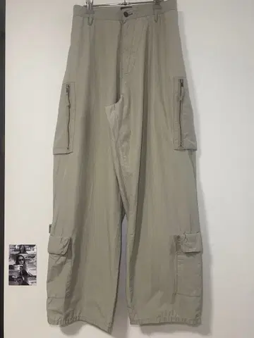 TOMMY 와이드 카고 팬츠 초 오버 사이즈 립스탑 구제 의류 Y2K