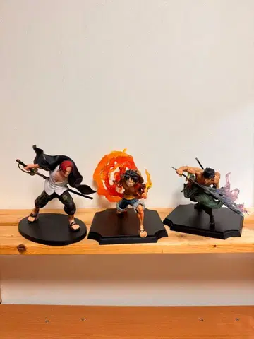 원피스 피규어 세트 샹크스 루피 조로