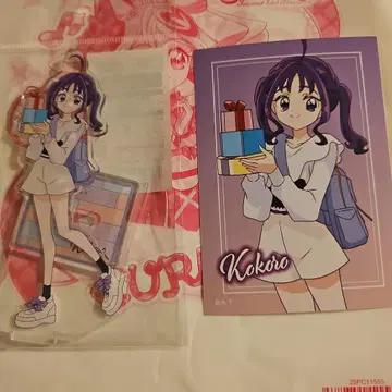 프리큐어 발견 사이좋게 쇼핑 보라색 비 바람 코코로 아크릴 스탠드