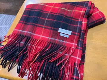 TOMORROWLAND 캐시미어 체크 머플러