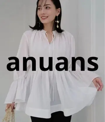 새상품급 anuans 긴팔 블라우스 FREE 화이트 여성용
